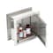 Viva Comfort Pass-Thru Storage Medicine Cabinet with Double Access Doors without Mirror.  Stainless Steel ADI960-01-MK - alternate 6